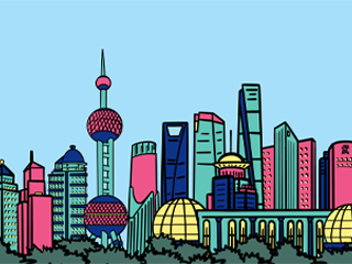 “上海图鉴”系列插画设计